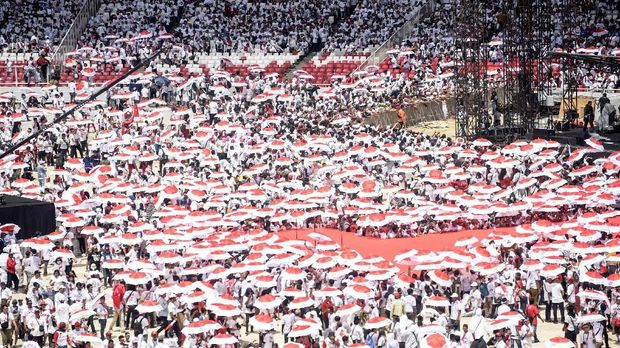 Massa Jokowi-Ma'ruf Sempat Luber Hingga Jalan Sudirman