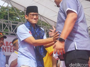 Kampanye di Tangerang, Sandi: Jaga TPS, Insyaallah Prabowo Menang
