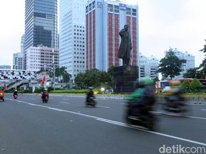 Jalan Sudirman Kembali Normal Usai Kampanye Jokowi