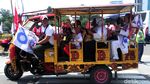 Massa Pendukung Jokowi-Maruf Amin Ramaikan Panggung Solidaritas