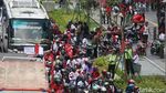 Gaspol Konvoi Massa Pro Jokowi-Maruf Padati Jalan Sudirman