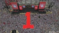 Penampakan venue Konser Putih Bersatu dari atas. Foto: pol.
