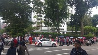 Pencoblosan Pemilu 2019 untuk WNI di Singapura berlangsung lebih awal yaitu pada 14 April 2019. Salah satu lokasinya adalah di KBRI Singapura (Dok. WNI di Singapura, Anastasia Ratna)
