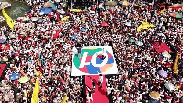 Ribuan Massa di Lampung juga Ramaikan Kampanye Terakhir