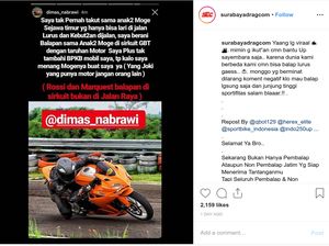 Balapan CBR250RR Vs Moge dengan Taruhan Motor Batal