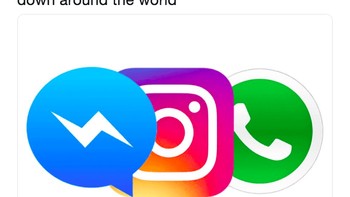 Media pun ramai melaporkan Facebook, Instagram dan WhatsApp down di berbagai belahan dunia. Foto: istimewa