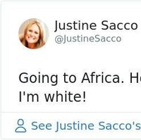 Wanita bernama Justine Sacco dipecat karena tweet yang rasis saat kunjungannya ke Afrika. Pergi ke Afrika. Semoga aku tidak terkena AIDS. Bercanda. Aku seorang kulit putih! Foto: Ist.