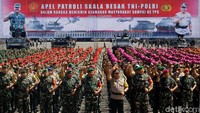 Apel digelar sebagi bentuk kesiapan untuk menjaga keamanan Pemilu 2019.