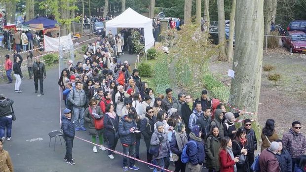  Partisipasi pencoblosan Pemilu serentak 2019 di Den Haag, Belanda, meningkat drastis dibanding Pemilu 2014.