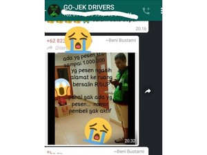 Lagi! Driver Ojol Tertipu Order Makanan Harga Rp 1 Juta