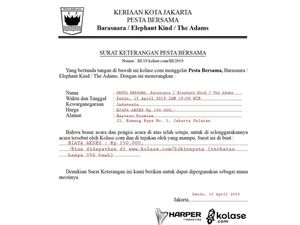 Barasuara, Elephant Kind dan The Adams Kirim Surat Keterangan Pesta Bersama