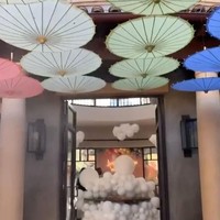 Dekorasi mewah sudah memenuhi rumah sejak masuk pertamakalinya. Ratusan balon menjadi dekorasi ulang tahun pertama True yang penuh warna. Foto: Dok. Instagram