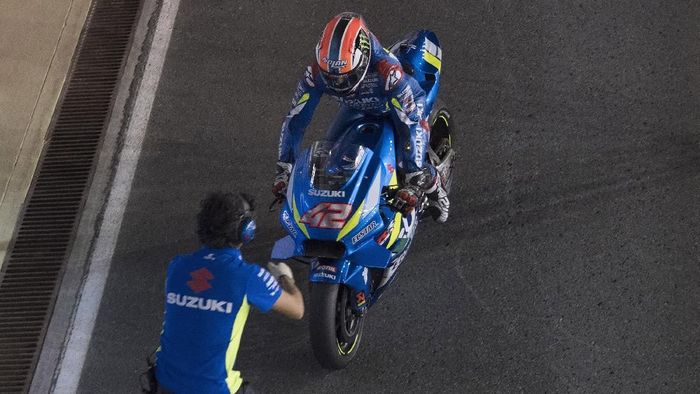 Alex Rins memperbesar asa Suzuki untuk bersaing. (Foto: Mirco Lazzari/Getty Images) Alex Rins memperbesar asa Suzuki untuk bersaing. (Foto: Mirco Lazzari/Getty Images)