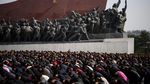 Lautan Manusia di Peringatan Kelahiran Mendiang Kim Il-Sung