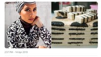 Ada juga netizen yang kreatif membantu @hafyziskidnosys. Ia menghadirkan Yuna versi kek lapis Oreo. Ada-ada saja ya! Foto: Istimewa