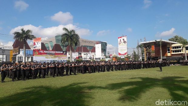 Apel Serpas PAM Pemilu 2019 di Mapolda DIY. 