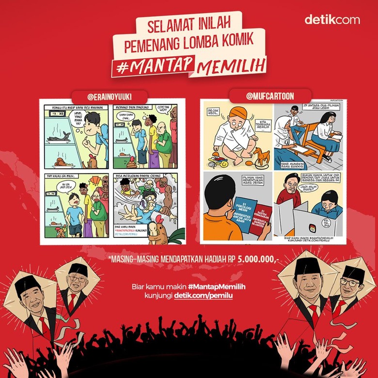 Selamat! Ini Pemenang Lomba Komik #MantapMemilih Selamat! Ini Pemenang Lomba Komik #MantapMemilih