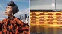 Banyak netizen salut dengan kreativitas @hafyziskidnosys. Pasalnya ia niat mencari foto kue lapis yang matching dengan baju Yuna. Foto: Istimewa