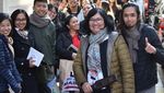 Potret Antusiasme WNI di Penjuru Dunia Saat Nyoblos