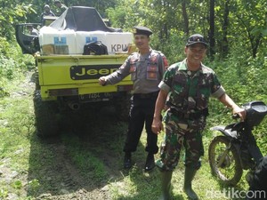 Distribusi Logistik Pemilu di Desa Terpencil Tegal Libatkan Offroader