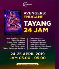Cuma di RI, Avengers: Endgame Tayang 24 Jam dari Jam 5 Subuh Cuma di RI, Avengers: Endgame Tayang 24 Jam dari Jam 5 Subuh