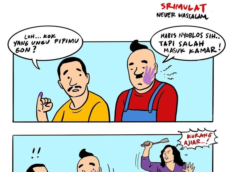 Kocak Saat Srimulat Salah Nyoblos Dalam Komik Hari Prast