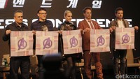 Sementara selain Kevin Feige, ada juga Joe dan Russo Brother yang hadir. Foto: Asep/detikHOT