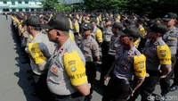 Begini suasana apel yang digelar Polres Jakarta Selatan, Rabu (16/4/2019).