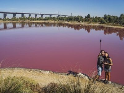 Foto: Danau Pink yang Cantik, Tapi Jangan Disentuh