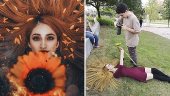 Bisa memanfaatkan taman di sekitar kamu. Foto: Omahi