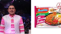 Saat berbaju pink dan putih, Nassar pun jadi terlihat seperti bungkus Mi Goreng Pedas ya? Foto: Twitter @dedyrfky