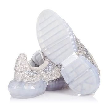 Mewahnya Sneakers Jimmy Choo Bertabur Kristal Swarovski 