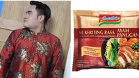 Tergolong varian premium, Mi Keriting Rasa Ayam Panggang ini mengusung warna marun dan emas. Mirip dengan baju Nassar! Foto: Twitter @dedyrfky