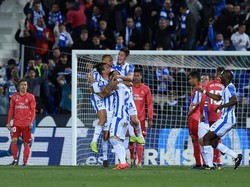 Leganes membukuka gol lebih dulu paa pengujung babak pertama. Jonathan Silva yang mencatatkan namanya di papan skor. (Foto: Denis Doyle/Getty Images)