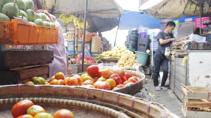 Harga tomat naik/Foto: Yudha Maulana/detikcom Harga tomat naik/Foto: Yudha Maulana/detikcom