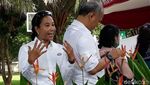 Menteri Rini Semringah Banget Saat Nyoblos