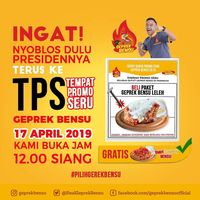 5 Restoran Artis Ini Tawarkan Promo Pemilu 17 April 2019 Menarik