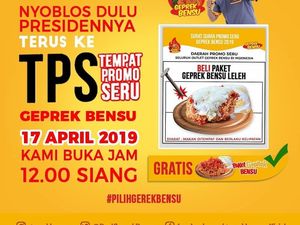5 Restoran Artis Ini Tawarkan Promo Pemilu 17 April 2019 Menarik