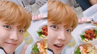 Nasi dengan ayam goreng Korea jadi makanan favorit J-Hope. Foto: Instagram bts_jhope