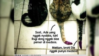 Pamer tinta di medsos. Foto: 1Cak