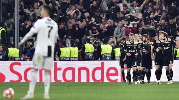 Gestur Negatif Ronaldo Usai Juventus Gagal di Liga Champions