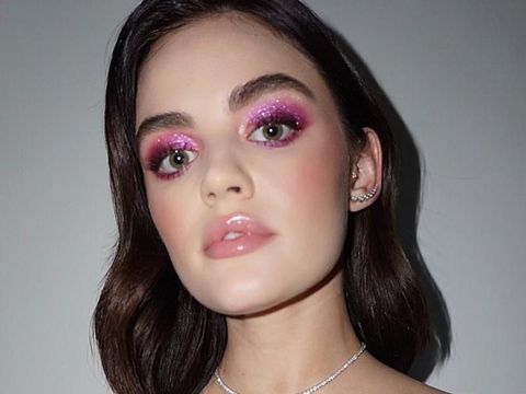 Cantiknya Katy  Perry  dengan Makeup Serba Pink