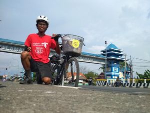 Kisah Agus, Rela Sepedaan 3 Hari Jakarta-Pati Demi Nyoblos
