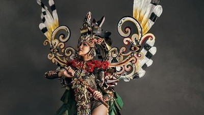 Cantiknya Penampilan 10 Puteri Indonesia Pakai Kostum Karya Dynand Fariz