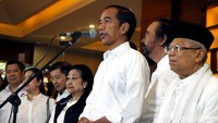 Jokowi dalam pernyataannya meminta para pendukungnya tetap menunggu penghitungan resmi KPU atas hasil perolehan suara Pilpres 2019.