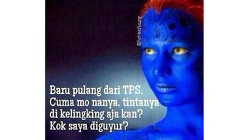 Tintanya diguyur seluruh badan. Foto: internet