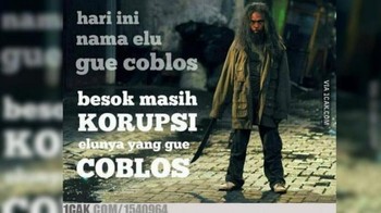 Nah ingat setelah dipilih jangan korupsi. Foto: internet