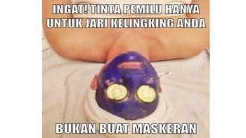 Ingat tintanya jangan dipakai untuk maskeran ya... Foto: internet