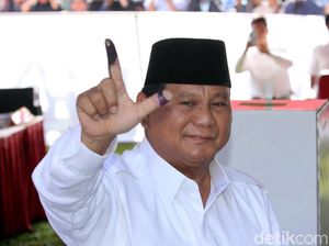 Usai Nyoblos, Prabowo Yakin Menang di Seluruh Indonesia