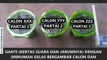 Usulan cara baru nyoblos. Foto: internet